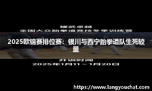 2025欧锦赛排位赛：银川与西宁跆拳道队生死较量